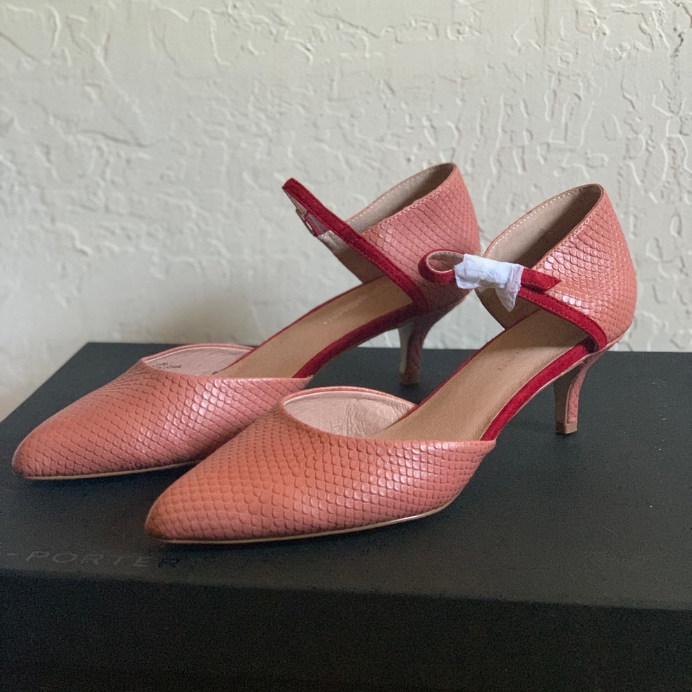 Anthropologie pink kitten heels UNWORN